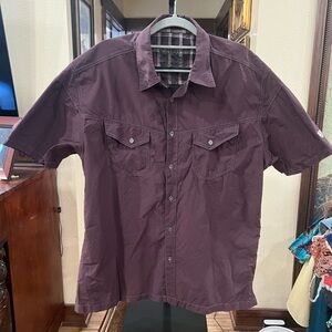 Kuhl Men's Dark Purple Casual Button Down Shirt